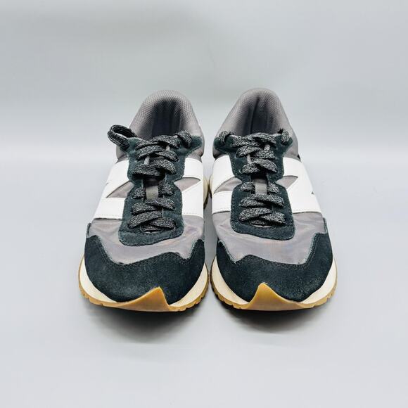 New Balance Shoes Womens 9 Gray Black Suede 237 Retro Running Athletic Sneakers - Picture 3 of 12